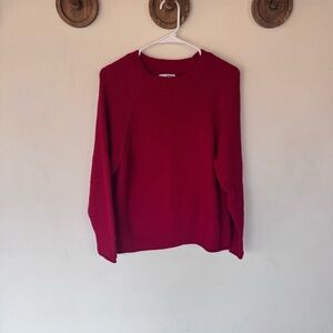 Sonoma Women's Vibrant Red Crew Neck Sweater size medium